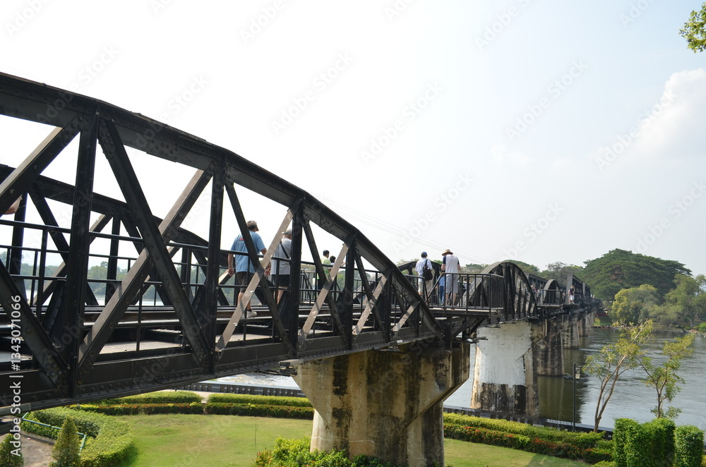 Obraz premium railway bridge over the river