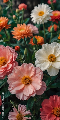 red and yellow chrysanthemums