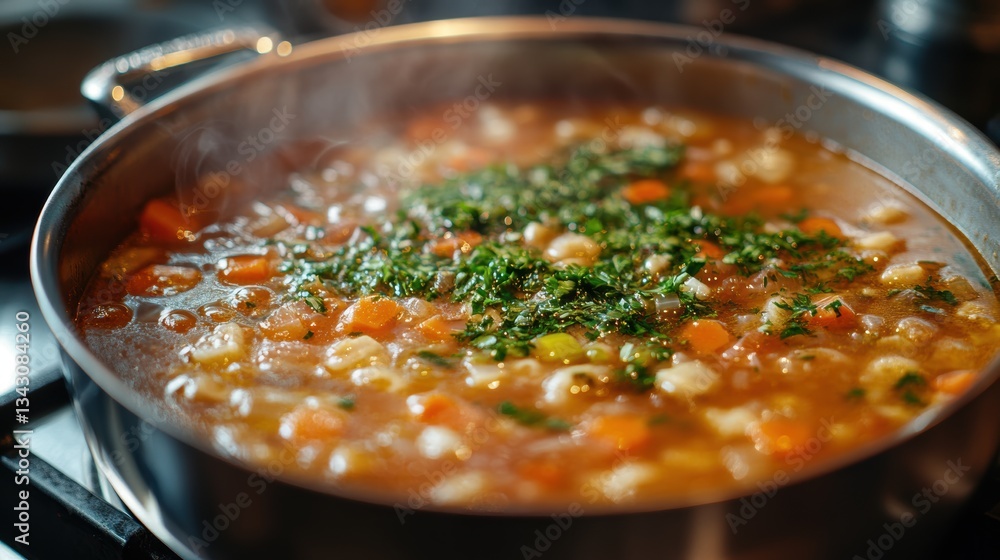 A comforting broth simmered on a stovetop, its aroma mingling with herbs and spices, a symphony of flavors promising warmth and solace. A comforting broth simmered on a stovetop, its aroma mingling with herbs and spices, a symphony of flavors promising warmth and solace.