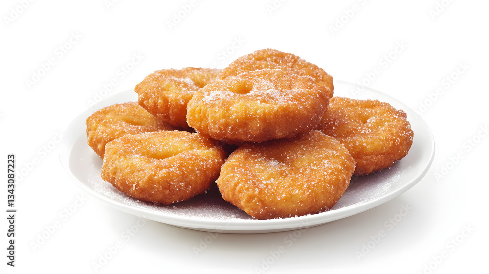 Deliciously Inviting Peach Hand Pies on a White Plate with Sugary Dusting Deliciously Inviting Peach Hand Pies on a White Plate with Sugary Dusting