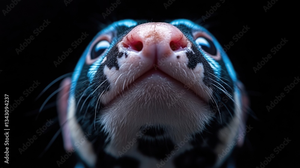 Obraz premium Close-up of a fascinating creature's face