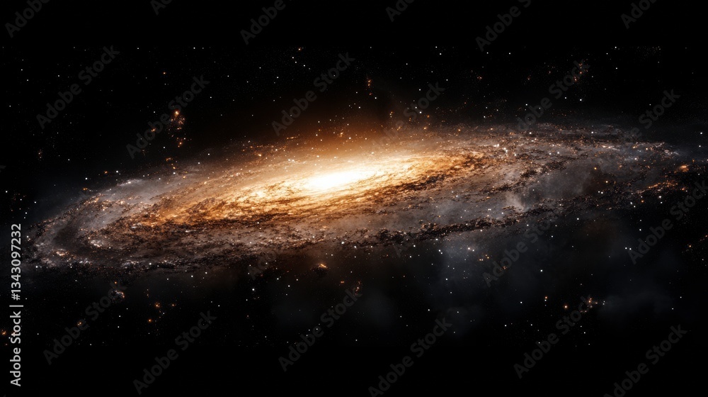 Fototapeta premium Andromeda galaxy in space