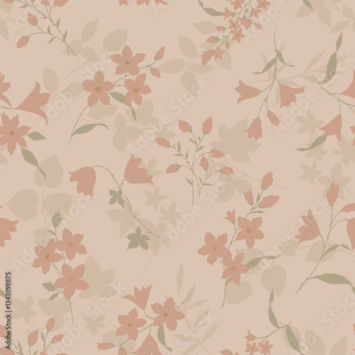 seamless pattern with leaves