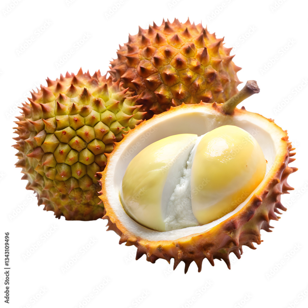 Obraz premium Duku fruit isolated on transparent background 
