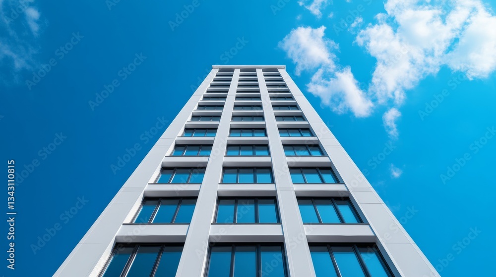 Elegant A towering 5G cell tower with multiple antennas standing against a bright blue sky symbolizing the expansion of next generation wireless technology Elegant A towering 5G cell tower with multiple antennas standing against a bright blue sky symbolizing the expansion of next generation wireless technology