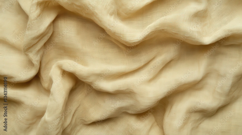Cream Beige Fabric Draped Texture Background Cream Beige Fabric Draped Texture Background