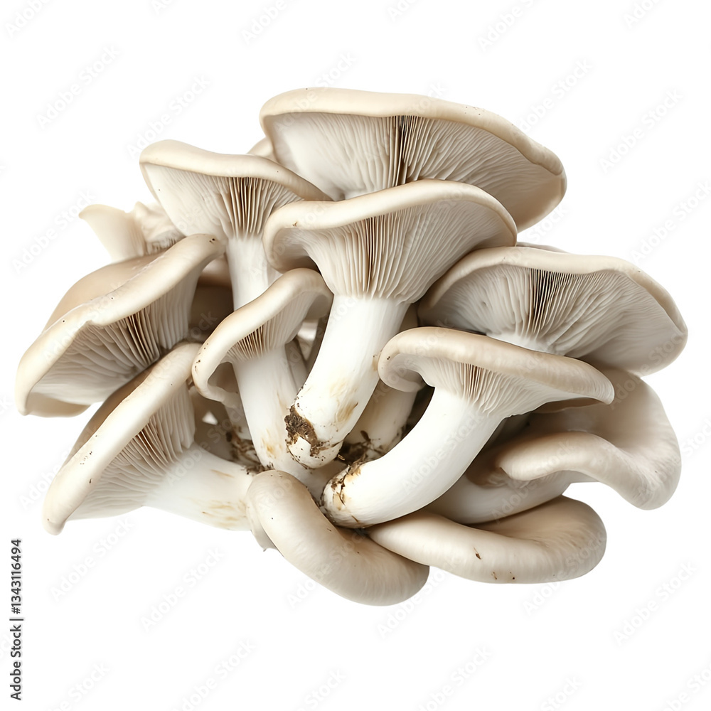 Oyster mushrooms on a transparent background Oyster mushrooms on a transparent background