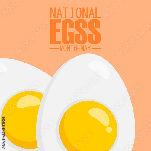 vector graphic of national egg month ideal for national egg month celebration