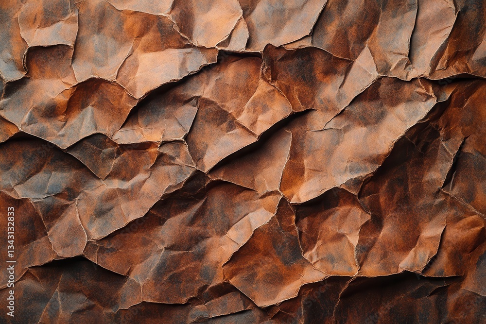 Textured Brown Crumpled Paper Background for Creative Use Textured Brown Crumpled Paper Background for Creative Use