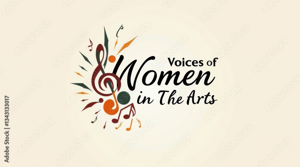 Obraz premium Celebrate women’s day empowering female voices in the arts for freedom and gender equality
