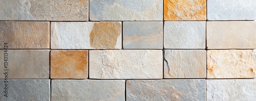 Wallpaper Mural Sand-colored slate tiles with subtle speckled variations, Mediterranean feel Torontodigital.ca