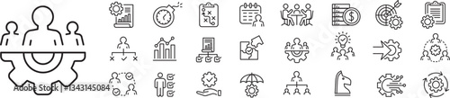 Project management icon collection. 