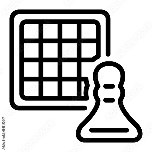 This Chess icon is suitable for School, Education, Edutainment, etc