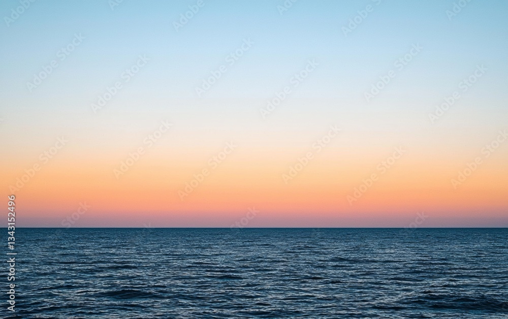 Colorful sunset over calm ocean waters, capturing tranquil moments and serene beauty after a long day by the coast Colorful sunset over calm ocean waters, capturing tranquil moments and serene beauty after a long day by the coast