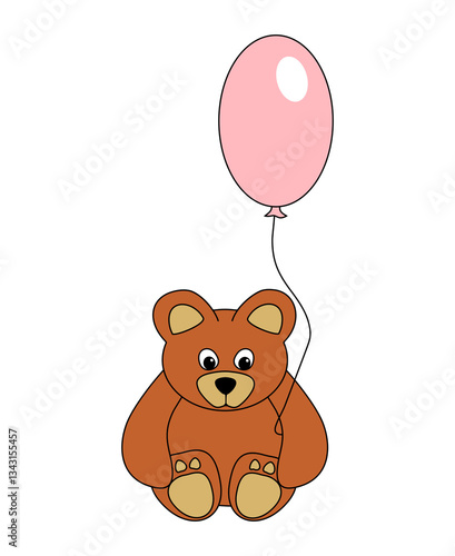 Obraz na płótnie Teddy bear illustration