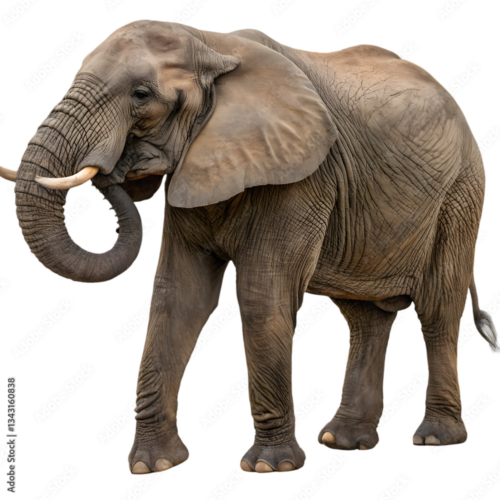 Fototapeta premium elephant isolated on white