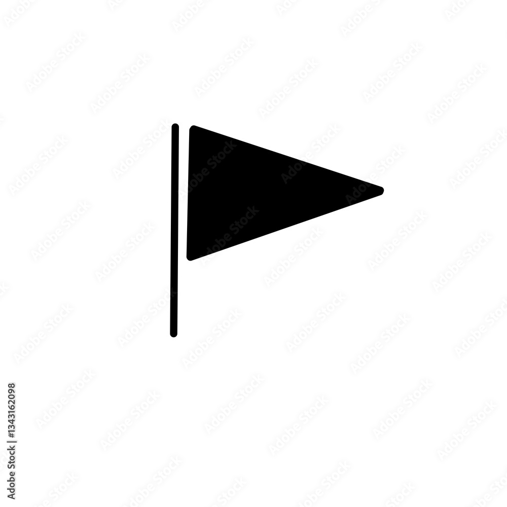 Flag silhouette icon Flag silhouette icon