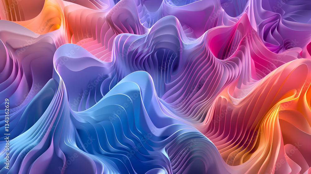 Obraz premium Abstract Visualization of Mathematical VX Vector Calculations in a Three-Dimensional Space