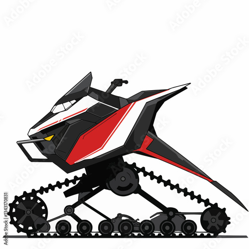 Futuristic racing jet ski design with sleek lines and dynamic angles