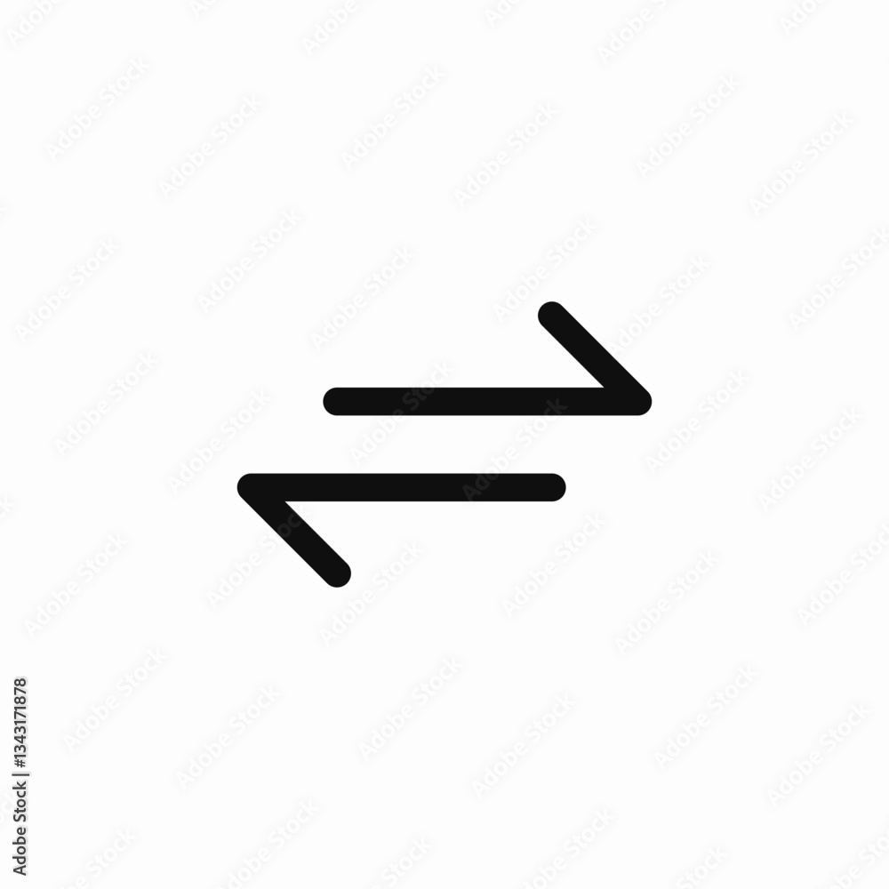 transfer arrows exchange icon vector sign transfer arrows exchange icon vector sign