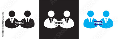 High employee turnover icon .  Vector illustration. isolated on white and black background. EPS 10