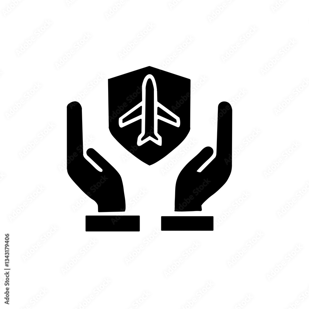 Travel insurance icon Travel insurance icon