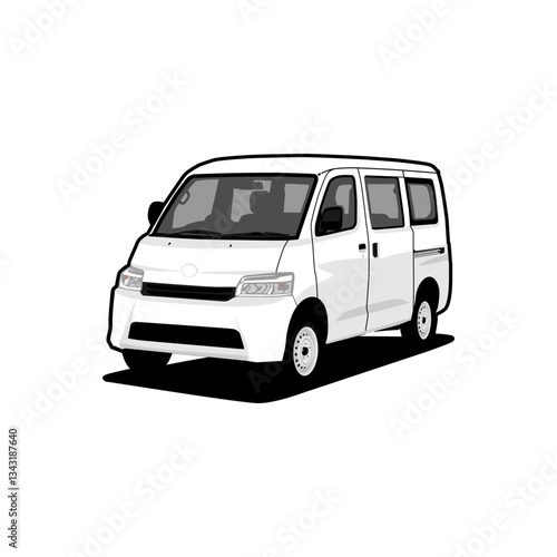 vector van mpv car illustration