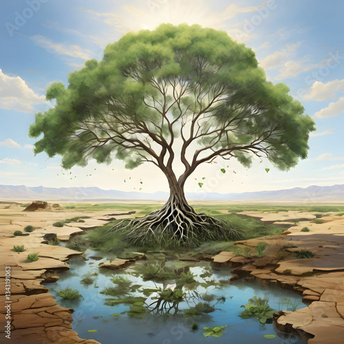 Marvel at a wastelands transformation into a thriving oasis through reforestation and natures resilience
