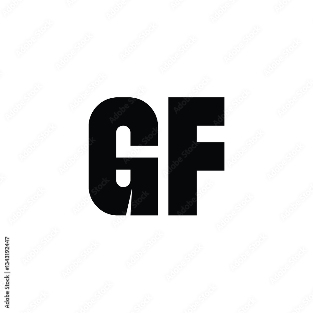 GF monogram logo design letter text name symbol monochrome logotype alphabet character simple logo GF monogram logo design letter text name symbol monochrome logotype alphabet character simple logo