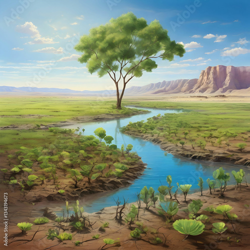 Marvel at a wastelands transformation into a thriving oasis through reforestation and natures resilience