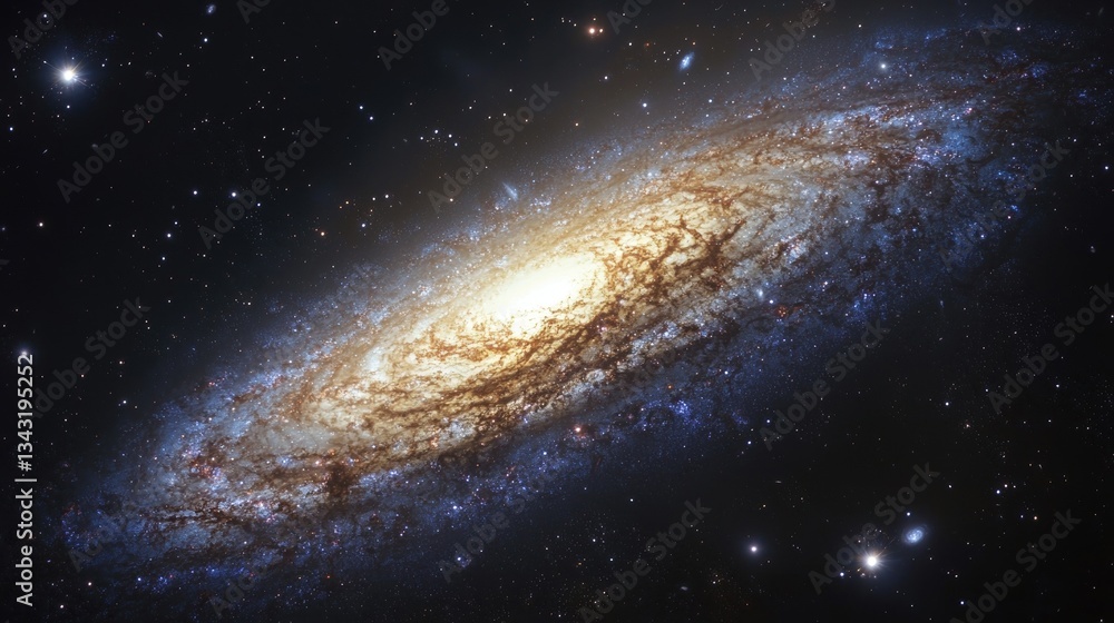 Fototapeta premium Ethereal Milky Way Galaxy with a Dreamy Glow