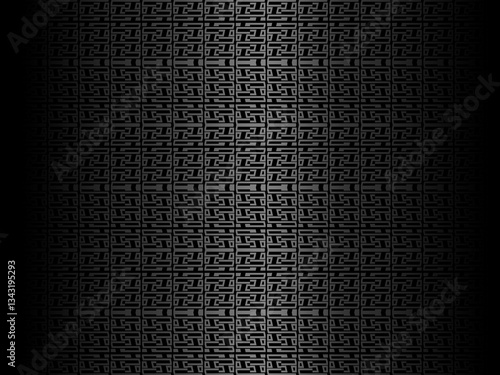 Black metal texture steel background. Perforated metal sheet. Black carbon fiber texture.