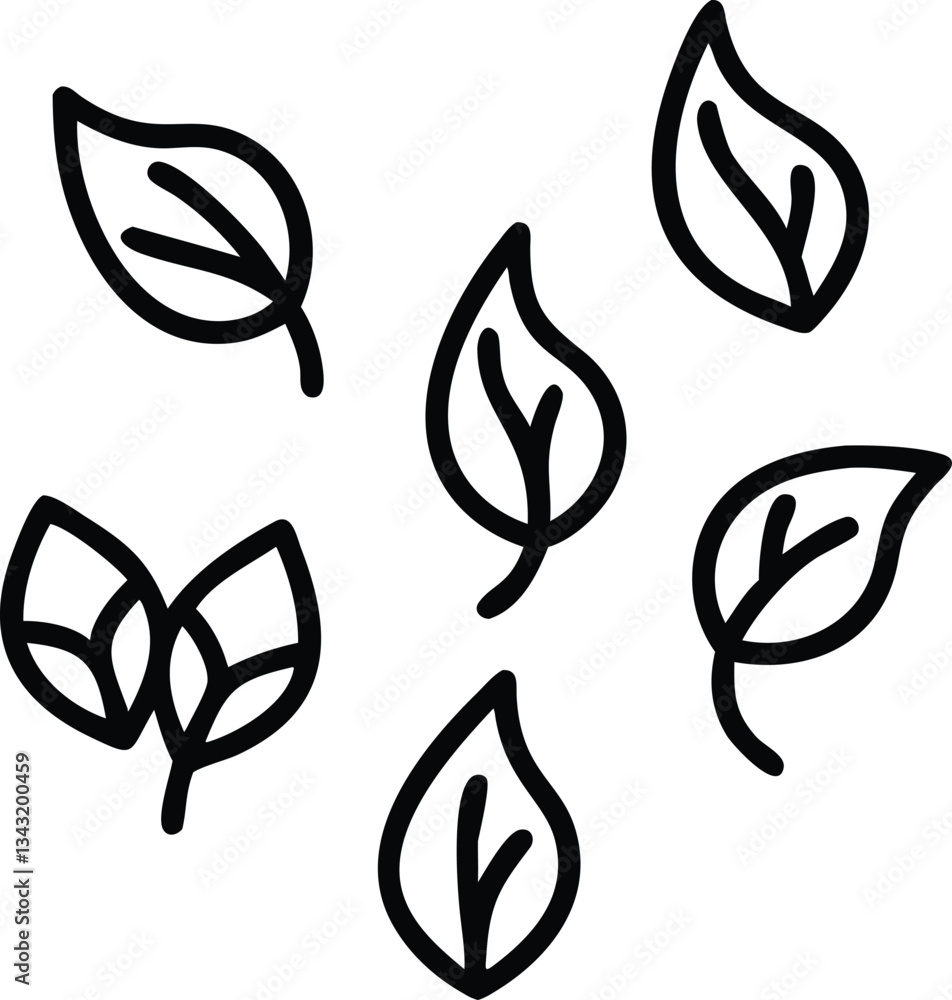 tree silhouette and Tropical leaves vector isolated on white background. tree silhouette and Tropical leaves vector isolated on white background.