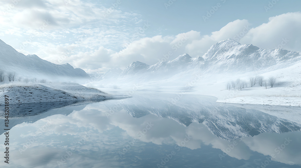 Serene Mountain and Lake Reflections in Soft Pastel and Blue Hues
Serene Mountain and Lake Reflections in Soft Pastel and Blue Hues