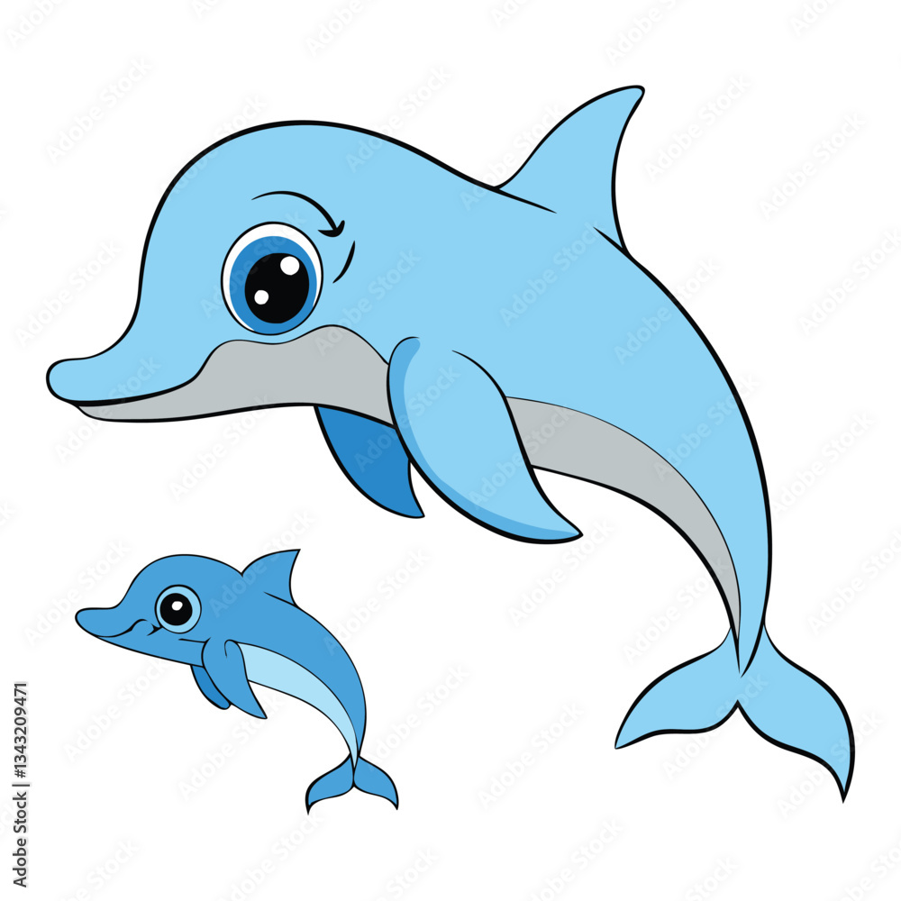 A heartwarming scene of a mother dolphin and her baby swimming together in the ocean, symbolizing love, care, and harmony in a serene aquatic setting. A heartwarming scene of a mother dolphin and her baby swimming together in the ocean, symbolizing love, care, and harmony in a serene aquatic setting.
