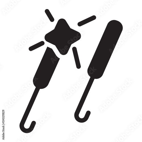 sparkler glyph icon