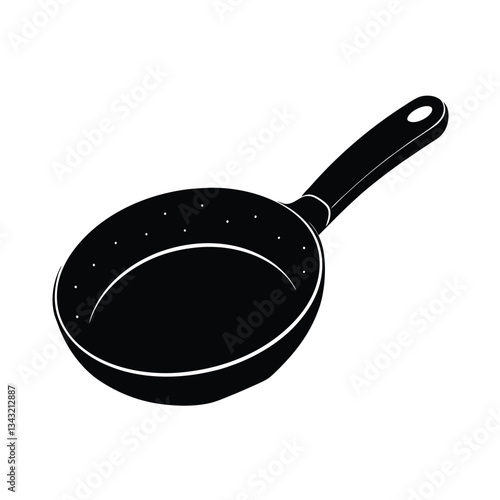 frying pan isolated on white background