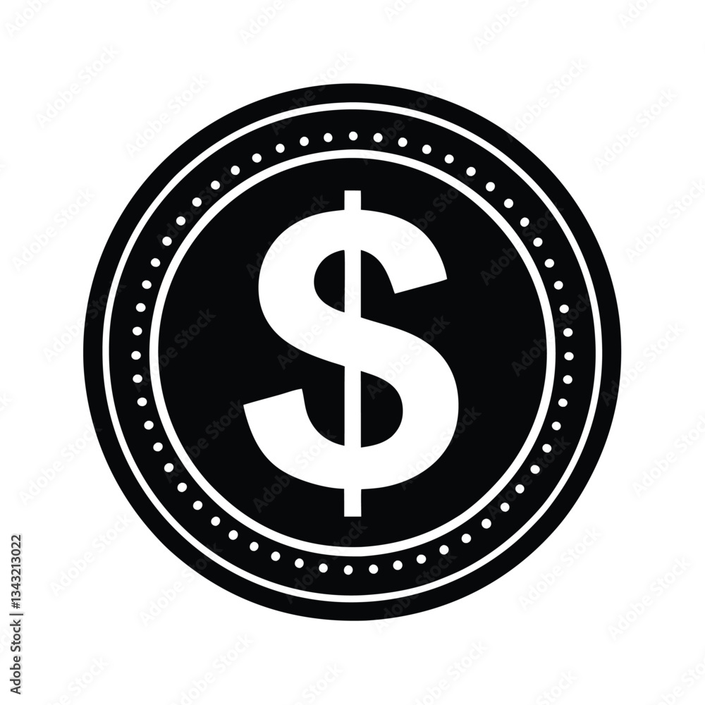 Obraz premium dollar symbol icon