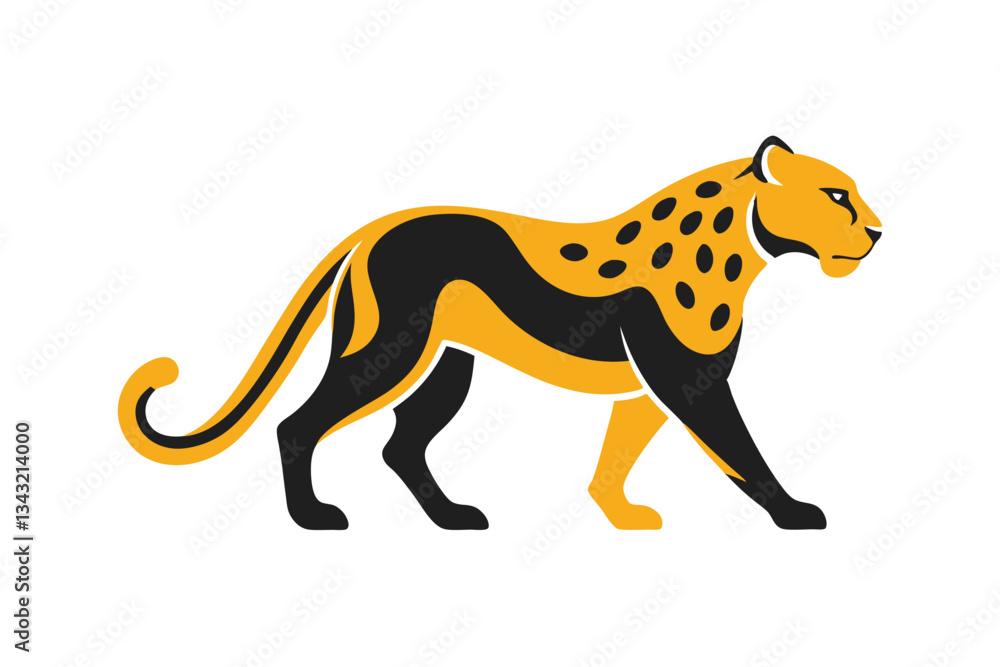 Fototapeta premium vector illustration of a giraffe