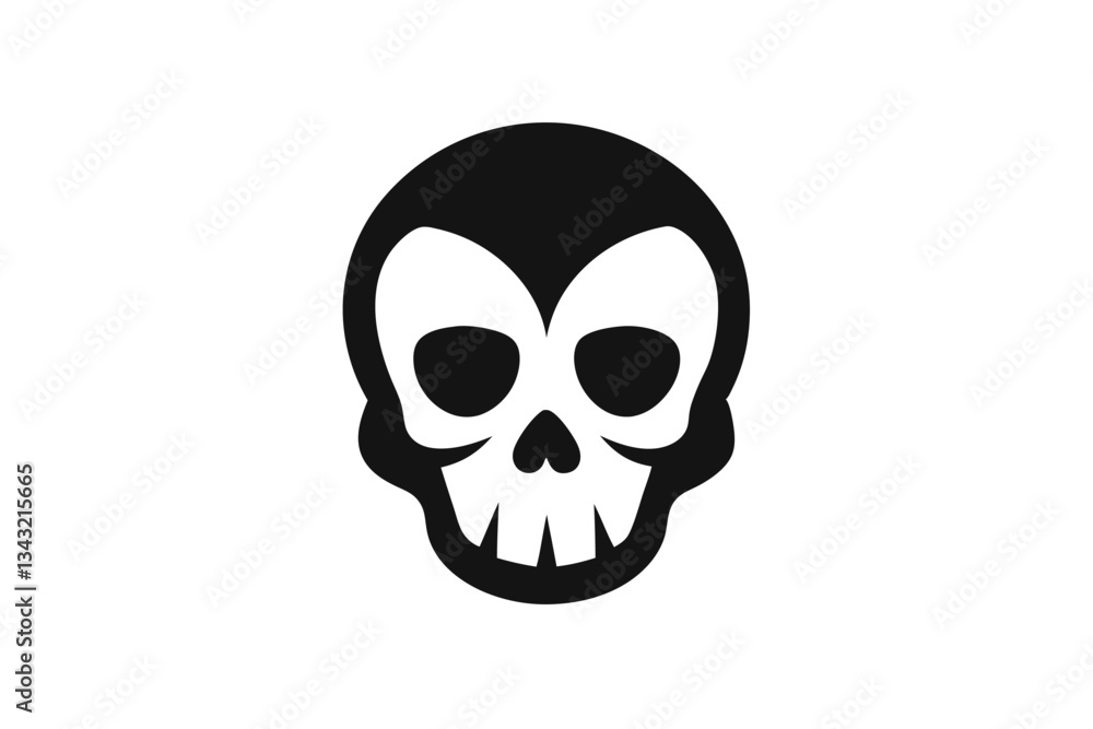 Fototapeta premium skull on white