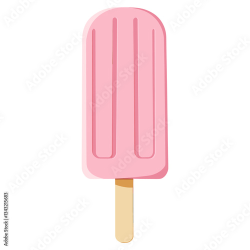 Popsicle dessert cream cooling vector