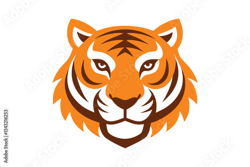 tiger head vector illustration