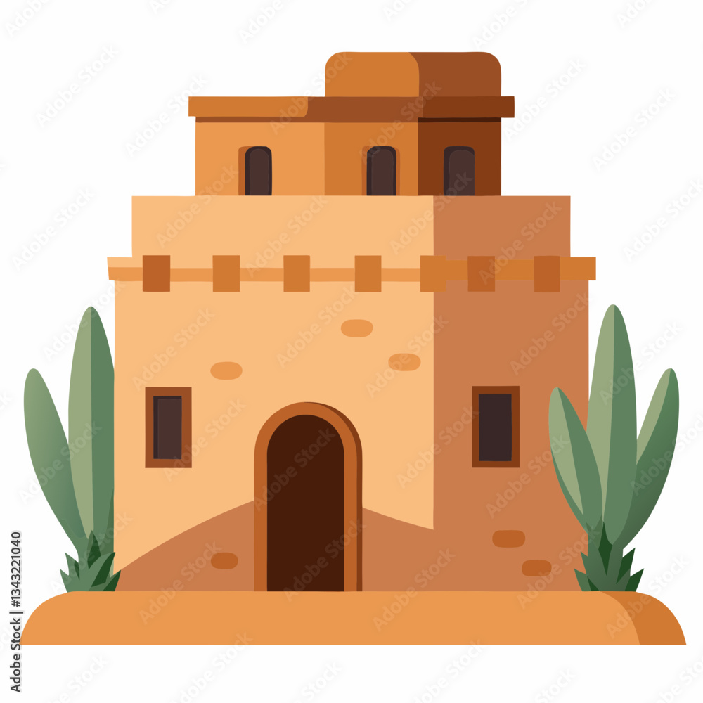 desert adobe house with natural textures desert adobe house with natural textures