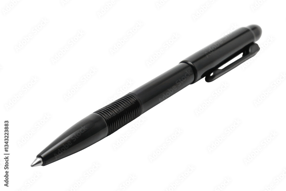 A sleek black pen resting on a smooth surface, ready to create notes and art under warm afternoon light in a cozy workspace A sleek black pen resting on a smooth surface, ready to create notes and art under warm afternoon light in a cozy workspace