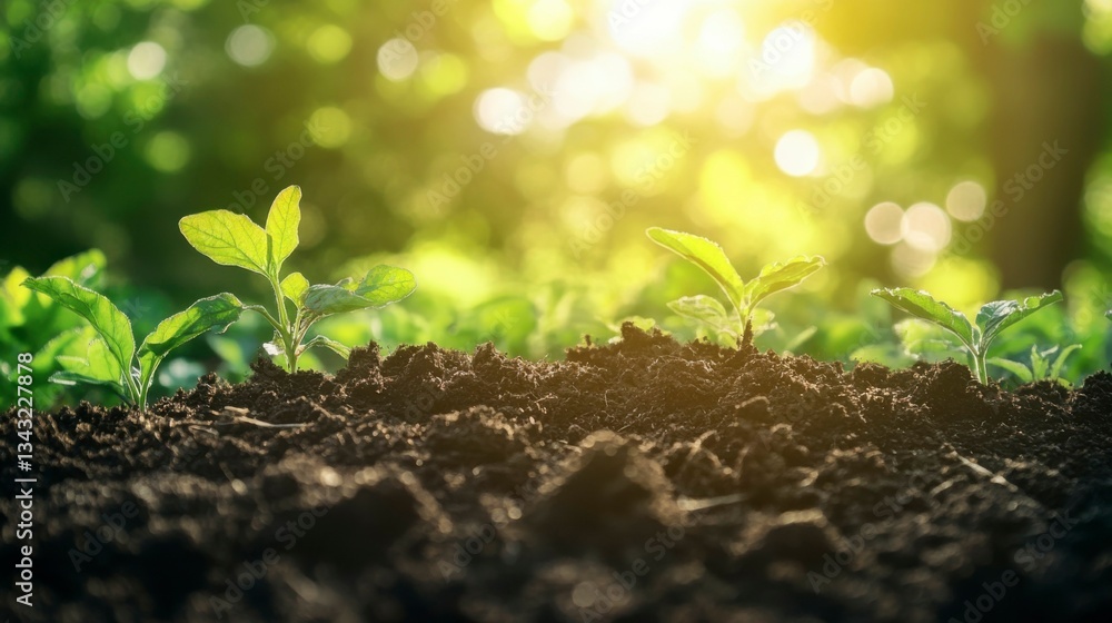 Close-up of rich, textured soil symbolizing growth and natural vitality in gardening. Close-up of rich, textured soil symbolizing growth and natural vitality in gardening.