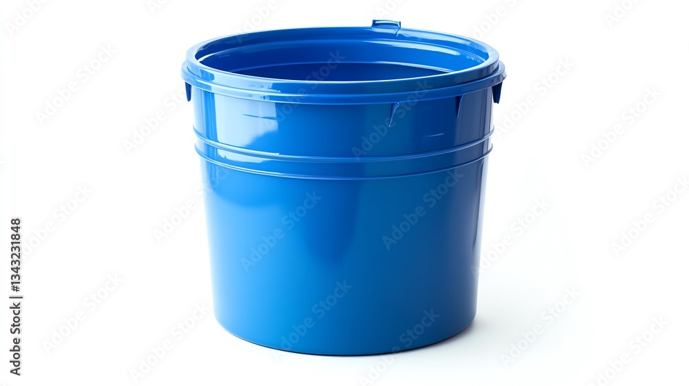 Plastic barrel blue isolated on white background Plastic barrel blue isolated on white background