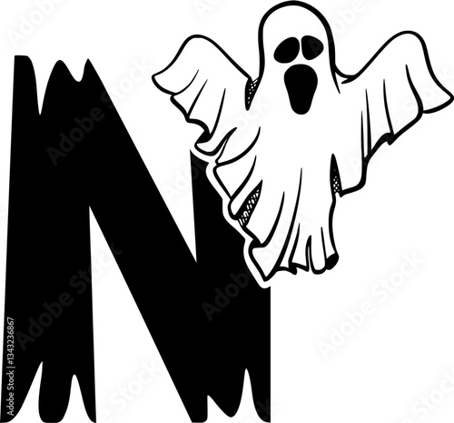 Letter Halloween N