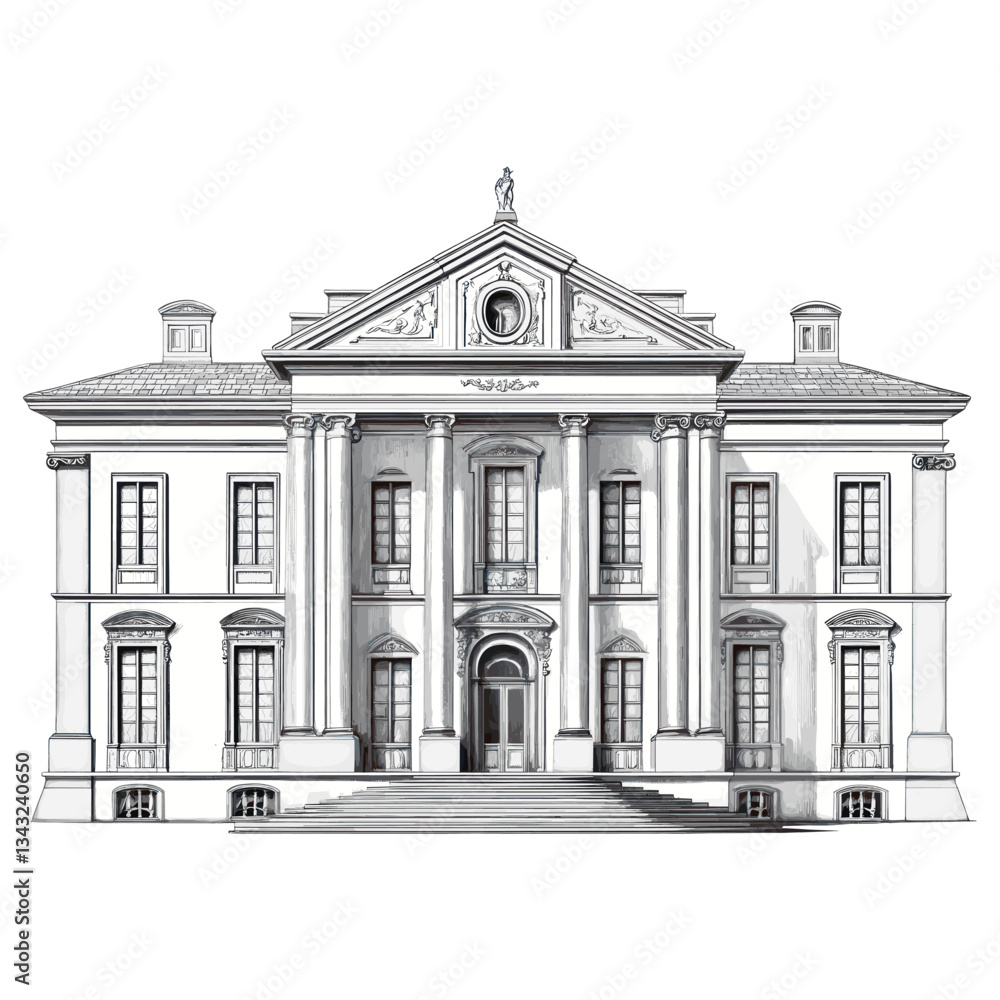Palace drawing architectural architecture vector Palace drawing architectural architecture vector