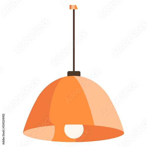 Retro lamp illustration minimalist simple vector