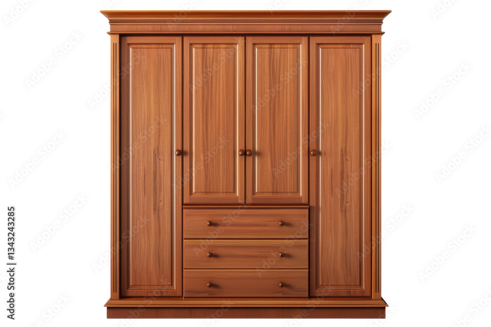 Elegant wooden wardrobe with intricate detailing and spacious storage perfect for a cozy bedroom setting Elegant wooden wardrobe with intricate detailing and spacious storage perfect for a cozy bedroom setting